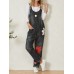 Bohemia Colorful Calico Print Pocket Casual Jumpsuit For Women