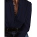 Long Sleeve Low Cut Casual Blouse Buttons Down Shirts