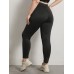 Plus Size Zip Front Leggings