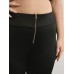 Plus Size Zip Front Leggings