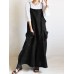 S-5XL Casual Spaghetti Straps Solid Color Maxi Women Dress