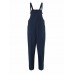 S-5XL Casual Women Loose  Strap Pocket Jumpsuit Trousers