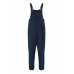 S-5XL Casual Women Loose  Strap Pocket Jumpsuit Trousers