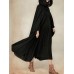 Women Casual Hooded Loose Cape Jacket Coats Cloak