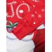 Women Christmas Santa Claus Pattern Side Pockets Long Sleeve Casual Hooded Sweatshirt