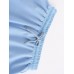 Women Half Zip Drop Shoulder Crop Top Drawstring Shorts Casaul Two-Piece Set