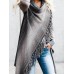 Women Long Sleeve Tassel Asymmetrical Cardigan Sweaters