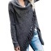 Women Long Sleeve Tassel Asymmetrical Cardigan Sweaters