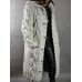 Women Solid Color Jacquard Knitted Mid-Length Hooded Cardigan With Pocket