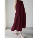 Women Solid Color Sleeveless O-Neck Casual Elegant Dress With Pockets