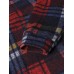 Women Vintage Plaid Button Up Casual Long Sleeve Coats