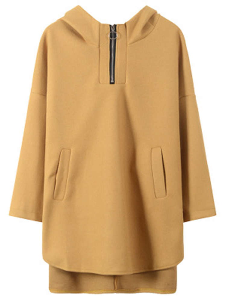 Casual-Solid-Color-Hooded-Split-Irregular-Coats-1390667