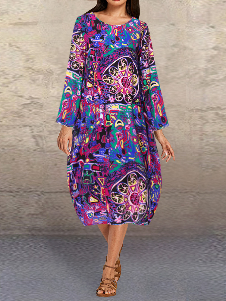 Print-Crew-Neck-Long-Sleeve-Women-Floral-Dress-1548581