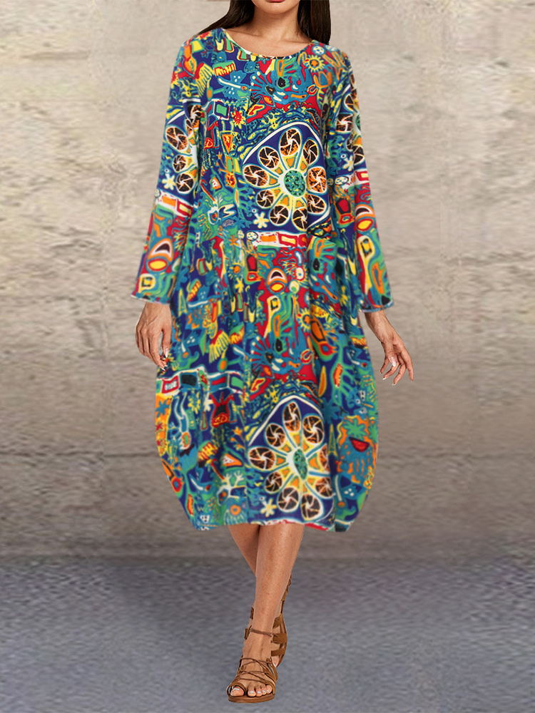 Print-Crew-Neck-Long-Sleeve-Women-Floral-Dress-1548581