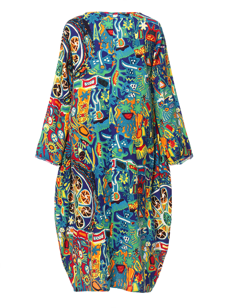 Print-Crew-Neck-Long-Sleeve-Women-Floral-Dress-1548581