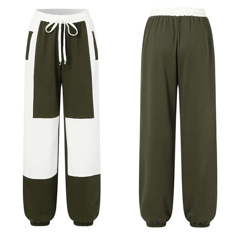 Women-Color-Block-Patchwork-Drawstring-Waist-Jogger-Pants-With-Pocket-1801190